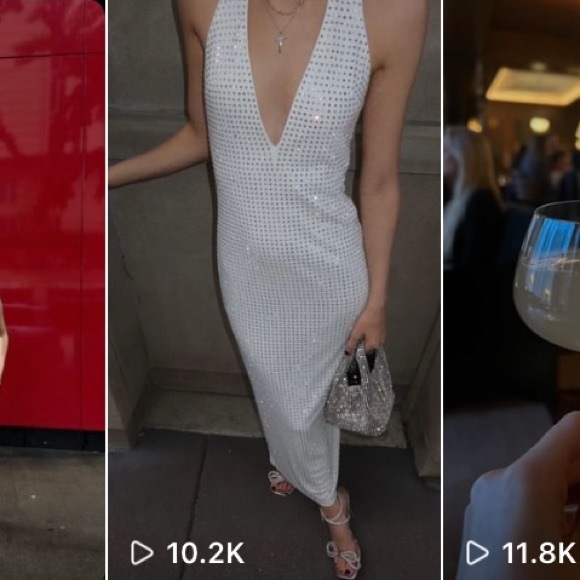 Zara mirrors halter maxi dress white silver - Picture 11 of 16